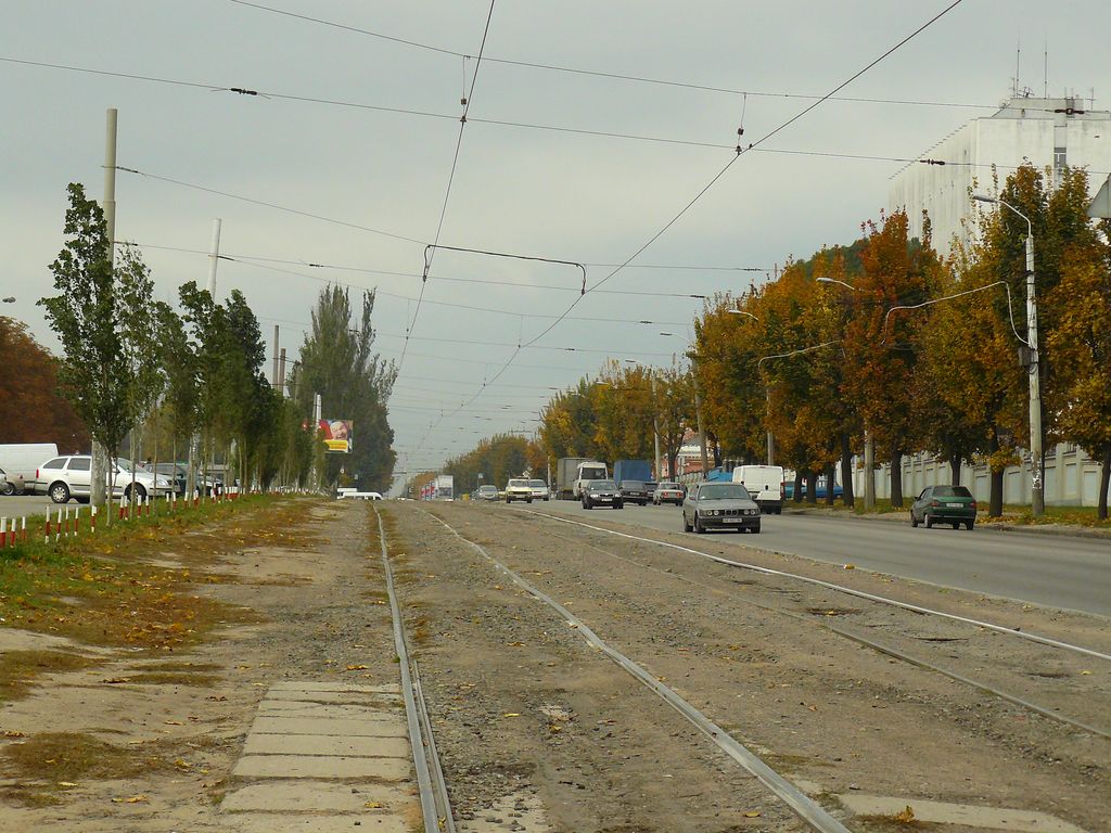 Dnipro — Tram network — right-bank part
