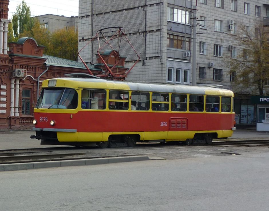 Волгоград, Tatra T3SU (двухдверная) № 2676