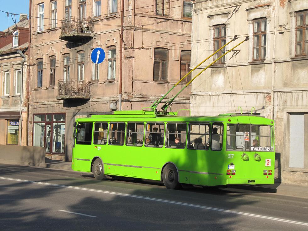 Каунас, Škoda 14Tr89/6 № 317