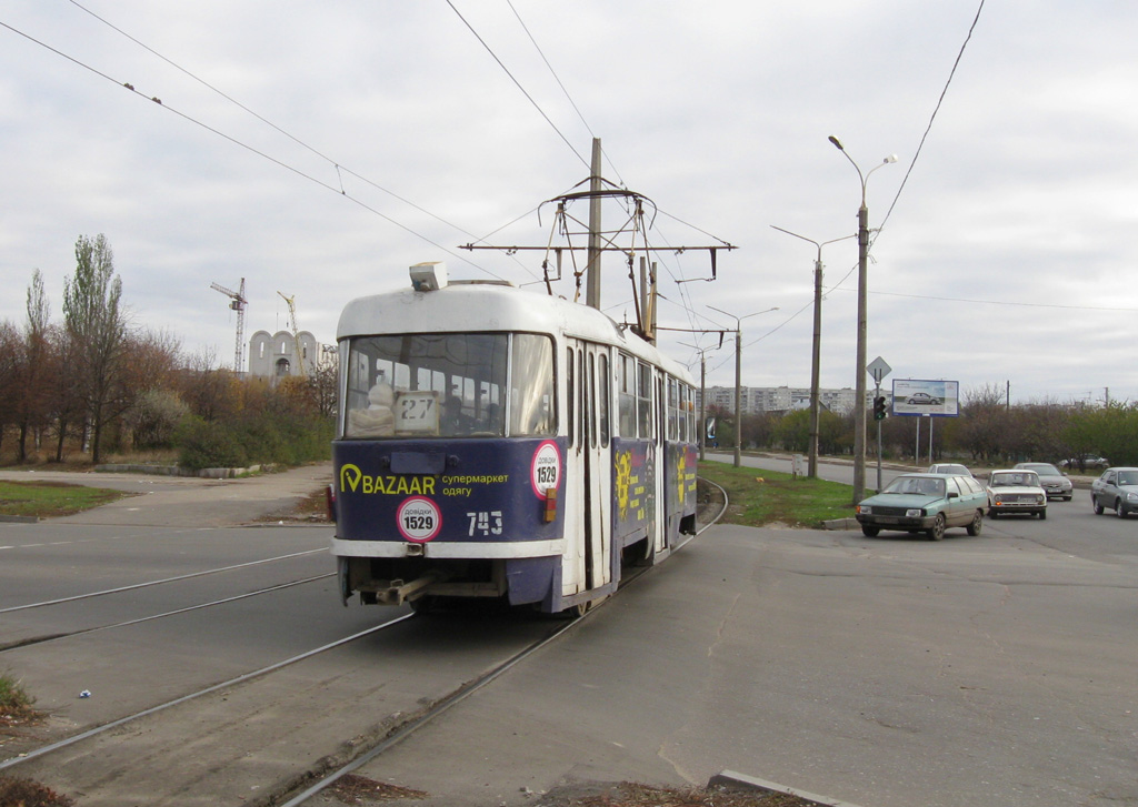 Харьков, Tatra T3SU № 743
