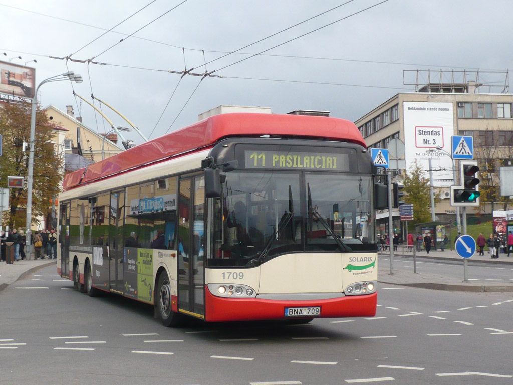 Вильнюс, Solaris Trollino II 15 AC № 1709