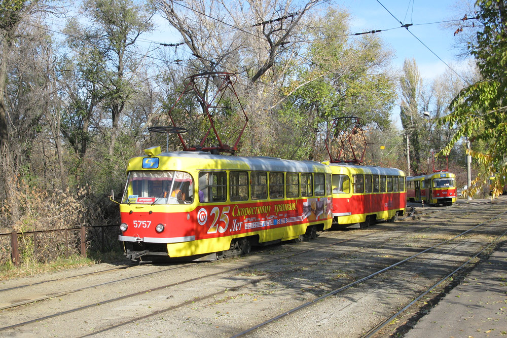 Волгоград, Tatra T3SU № 5757; Волгоград, Tatra T3SU № 5758