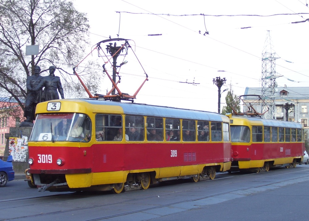 Харьков, Tatra T3SU № 3019