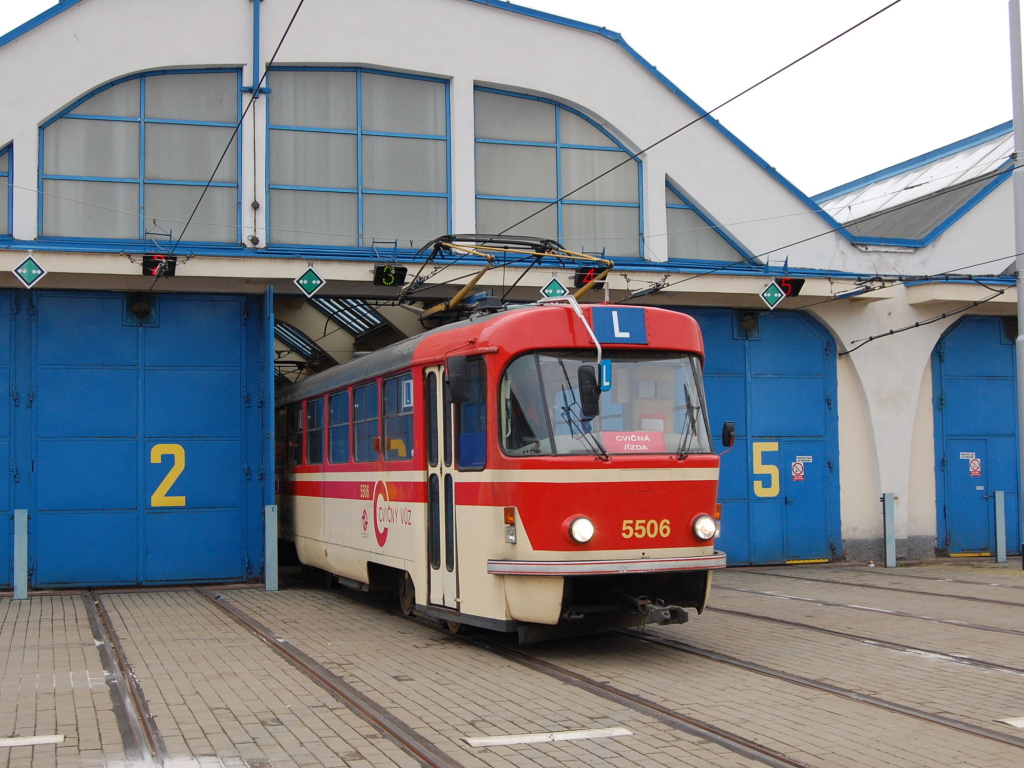 Прага, Tatra T3 № 5506; Прага — Трамвайные депо