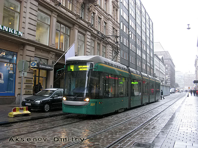 Хельсинки — Эспоо, Bombardier Variotram MLRV2 № 227 Хельсинки — Эспоо, Bombardier Variotram MLRV2 № 227