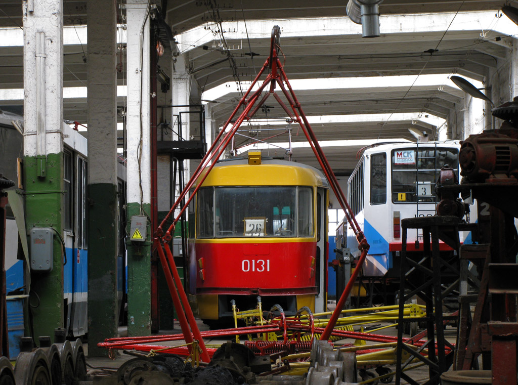 Москва, Tatra T3SU № 0131; Москва — Разные фотографии; Москва — Трамвайные депо: [1] имени П. Л. Апакова