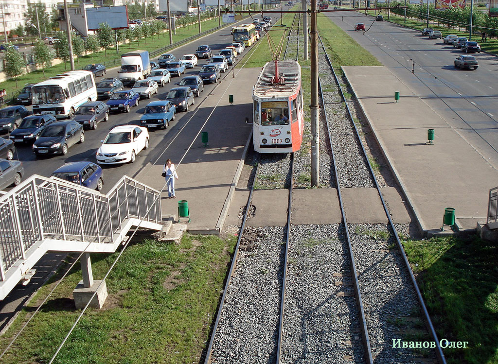 Kaasan, 71-605 (KTM-5M3) № 1007; Kaasan — Big tram circle; Kaasan — ET Lines [4] — East