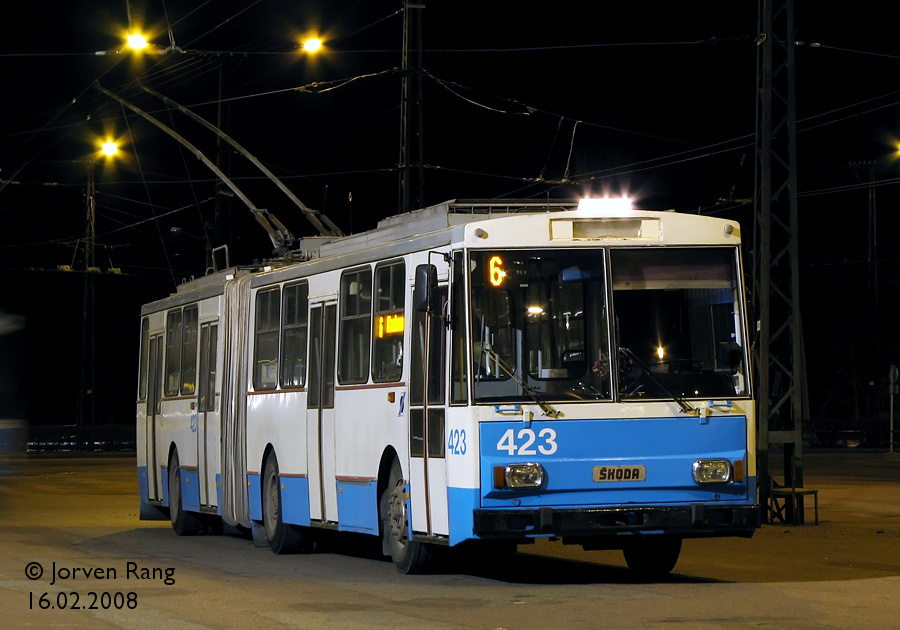 Таллин, Škoda 15Tr02/6 № 423