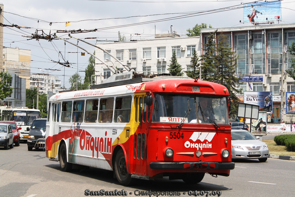 Крымский троллейбус, Škoda 9Tr19 № 5504