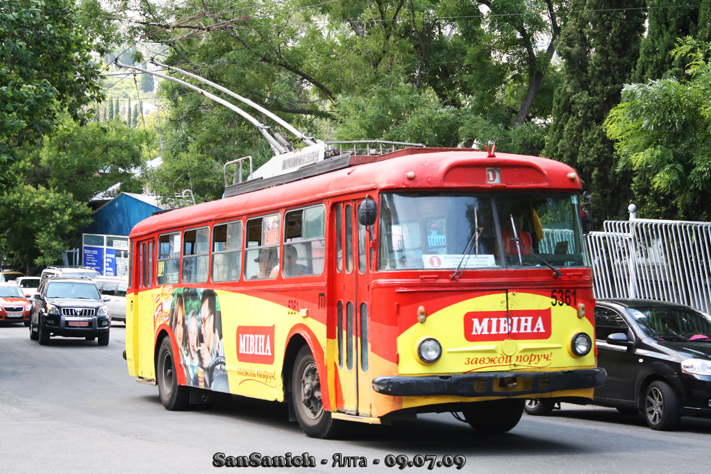 Крымский троллейбус, Škoda 9Tr16 № 5361