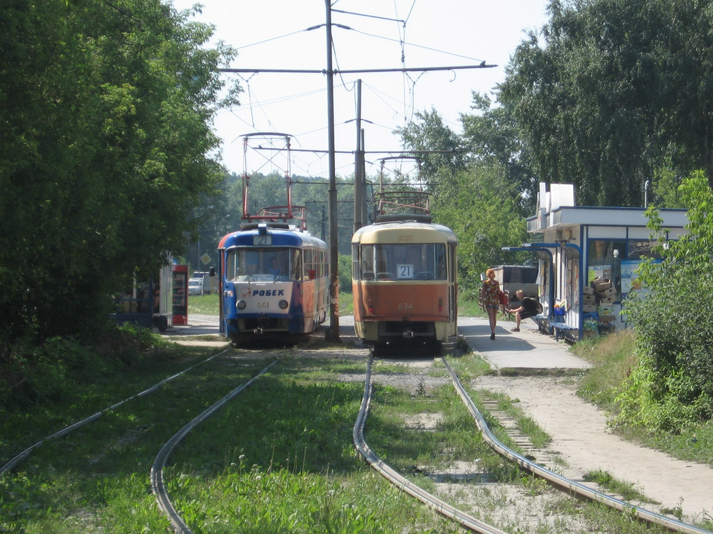 Екатеринбург, Tatra T3SU № 661; Екатеринбург, Tatra T3SU (двухдверная) № 634; Екатеринбург — Трамвайные линии Екатеринбург, Tatra T3SU № 661; Екатеринбург, Tatra T3SU (двухдверная) № 634; Екатеринбург — Трамвайные линии