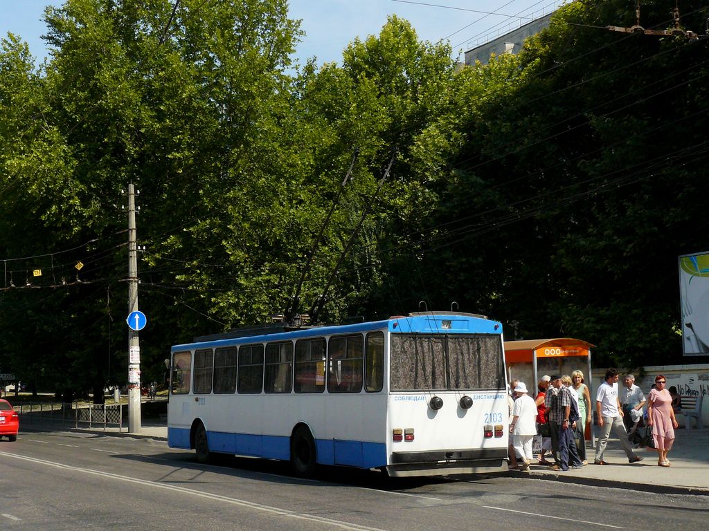 Крымский троллейбус, Škoda 14Tr89/6 № 2103
