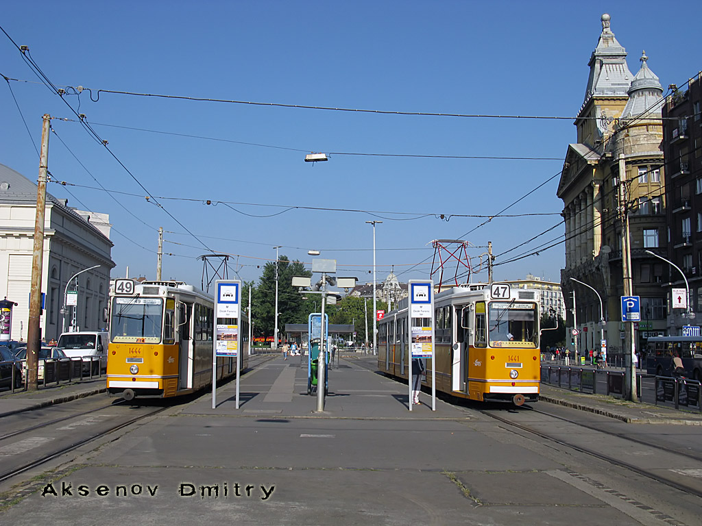 Будапешт, Ganz CSMG2 № 1444; Будапешт, Ganz CSMG2 № 1441 Будапешт, Ganz CSMG2 № 1444; Будапешт, Ganz CSMG2 № 1441