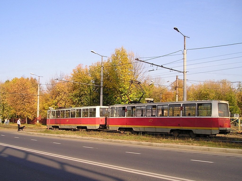 Ярославль, 71-605 (КТМ-5М3) № 180; Ярославль, 71-605 (КТМ-5М3) № 177