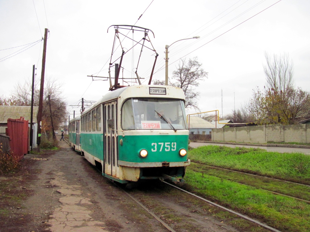 Донецк, Tatra T3SU (двухдверная) № 3759 Донецк, Tatra T3SU (двухдверная) № 3759