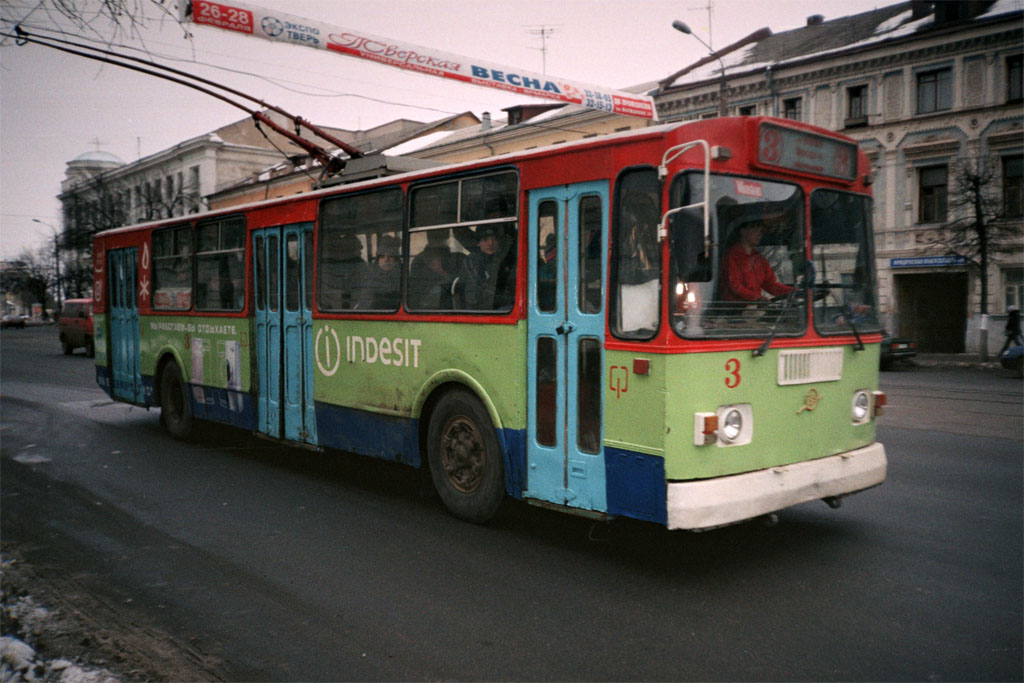 Тверь, ЗиУ-682Г [Г00] № 3; Тверь — Тверской троллейбус в начале 2000-х гг. (2002 — 2006 гг.)