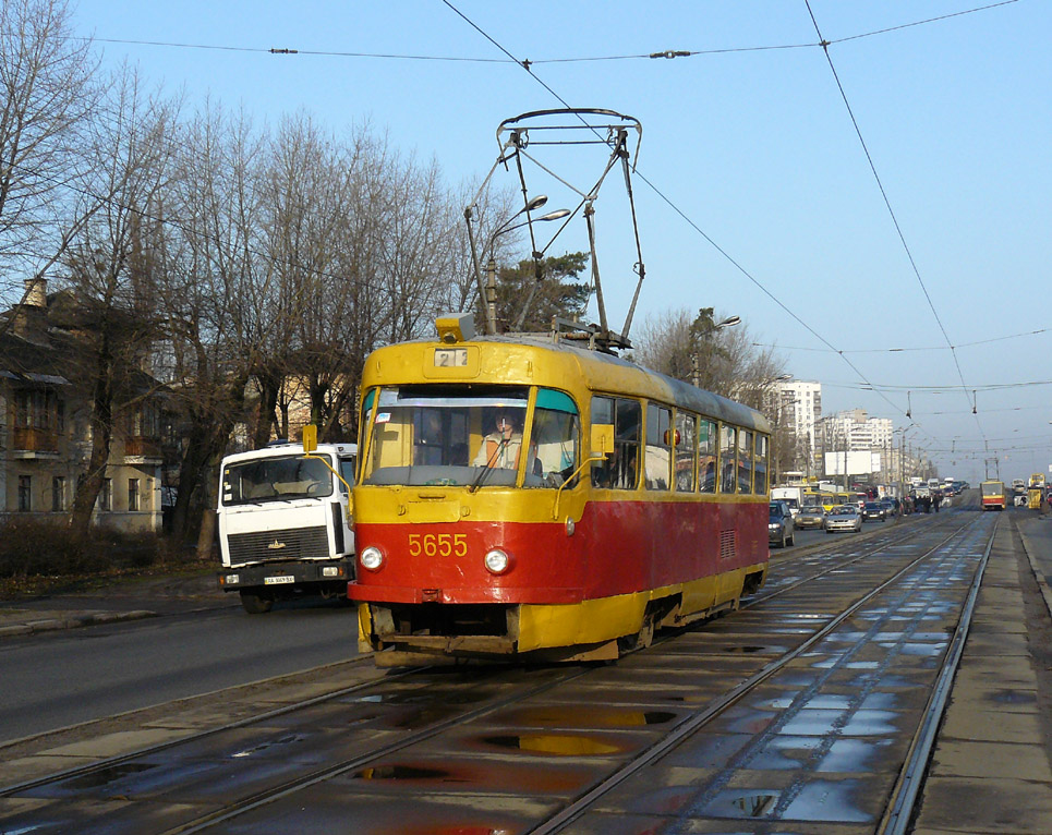 Киев, Tatra T3SU № 5655