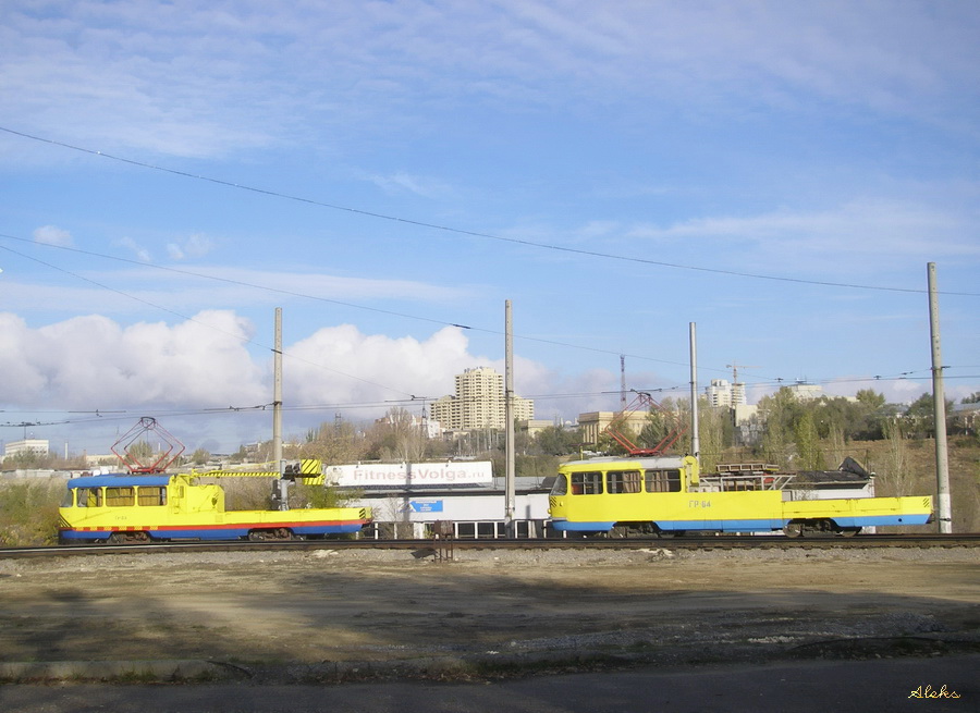 Волгоград, Tatra T3SU (двухдверная) № 53; Волгоград, Tatra T3SU (двухдверная) № 64; Волгоград — Трамвайные линии: [5] Пятое депо — Скоростной трамвай