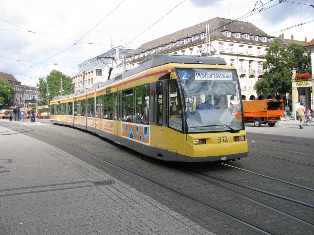 Карлсруэ, Duewag GT8-70DN № 312