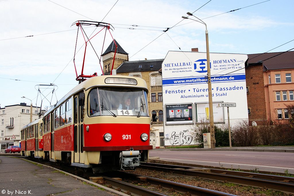 Галле, Tatra T4D № 931