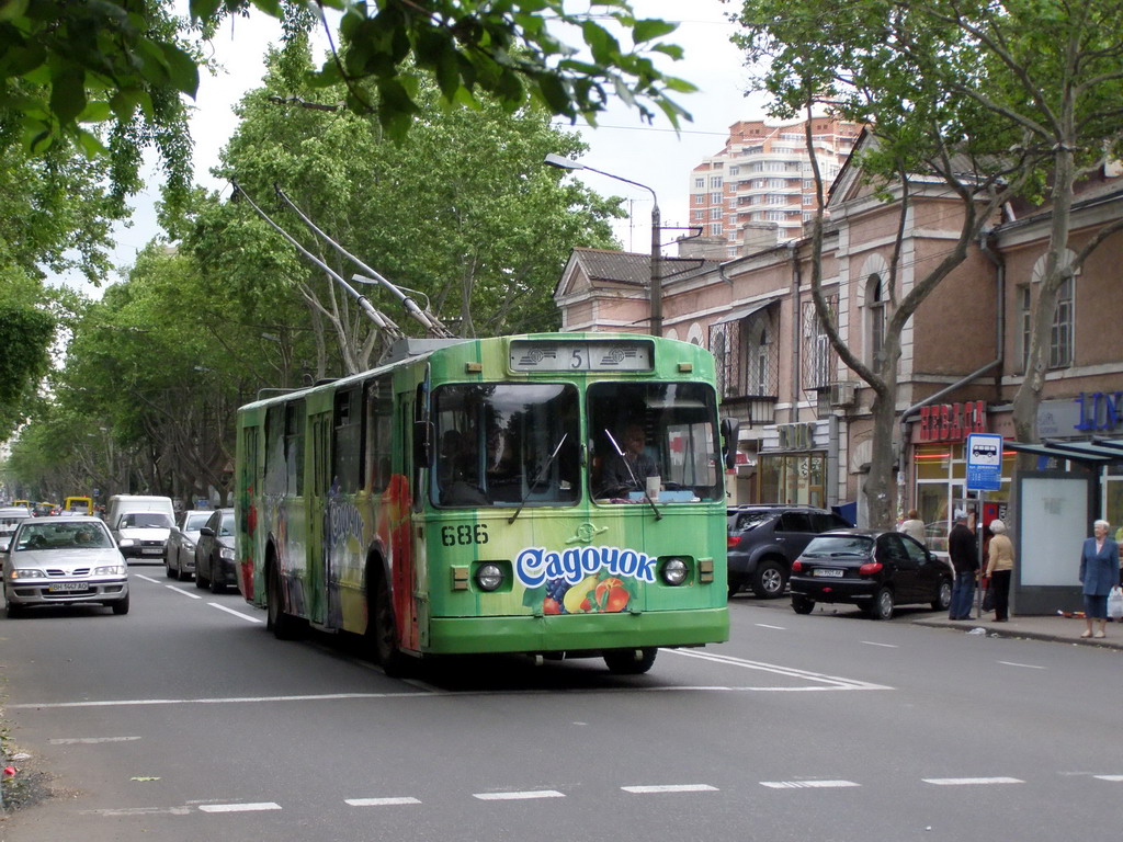 Одесса, ЗиУ-682В-013 [В0В] № 686