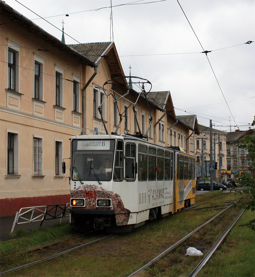 Львов, Tatra KT4D № 1163