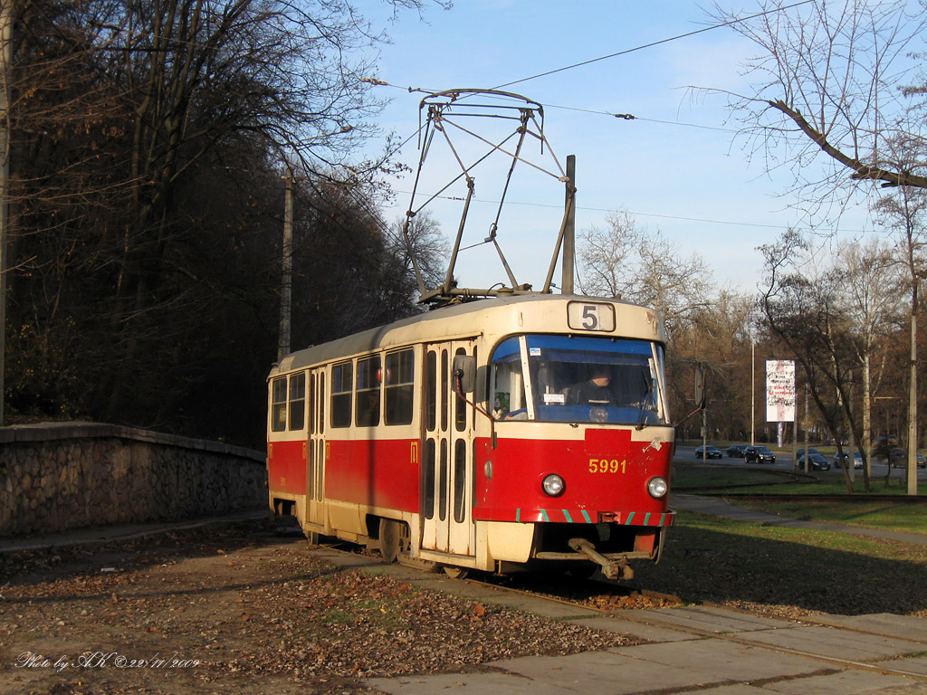 Киев, Tatra T3SU № 5991; Киев — Трамвайные линии: Закрытые линии
