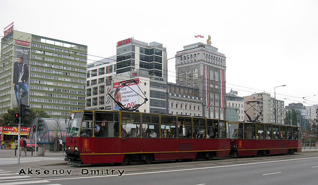 Varšava, Konstal 105Na č. 1184; Varšava, Konstal 105Na č. 1185