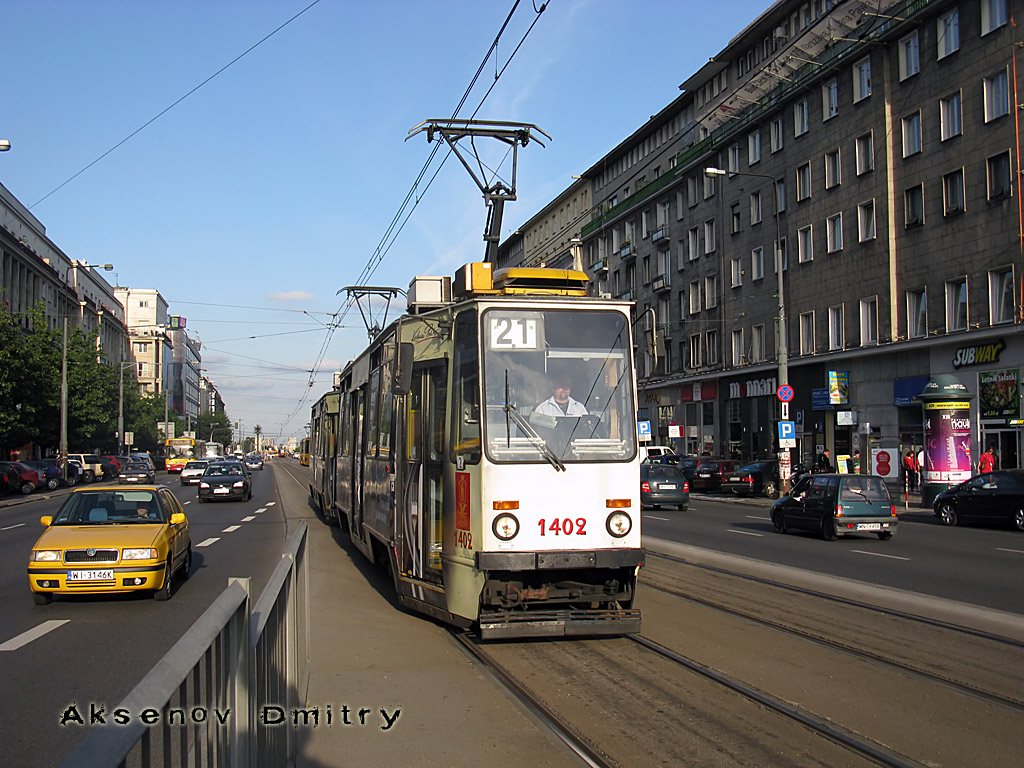 Варшава, Konstal 105Ne № 1402