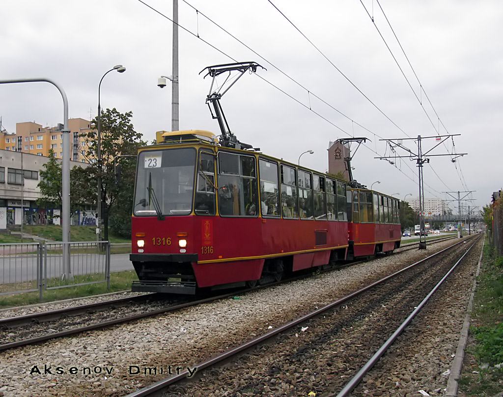 Варшава, Konstal 105Na № 1316