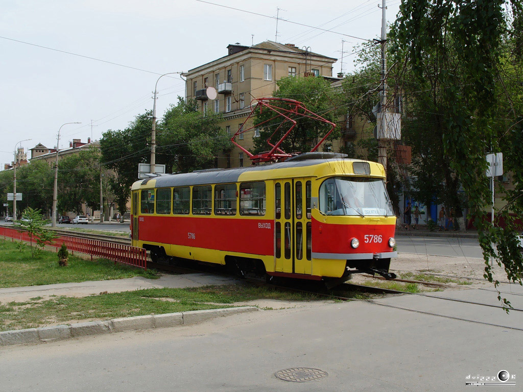 Волгоград, Tatra T3SU (двухдверная) № 5786