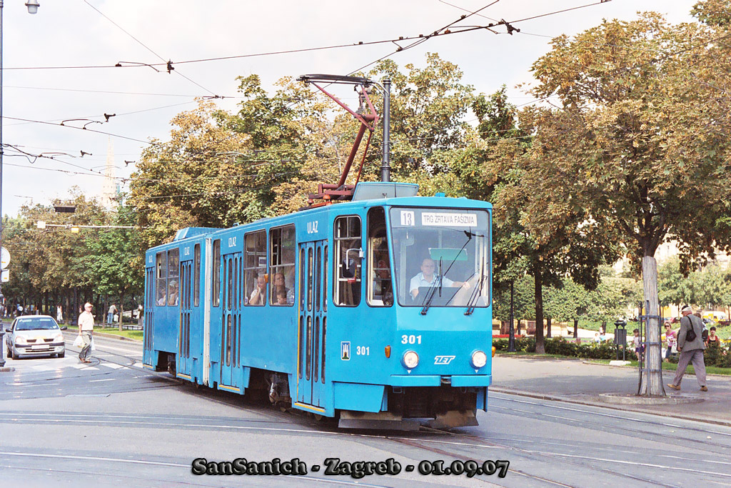Загреб, Tatra KT4YU № 301