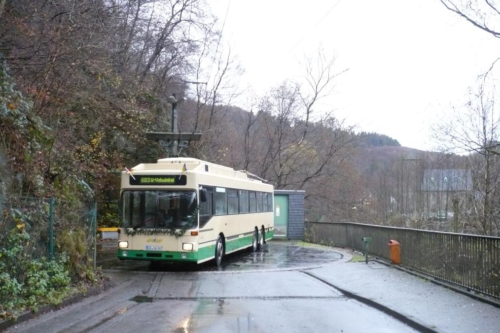 Золинген, MAN/Gräf & Stift 860 SL172HO № 67; Золинген — Троллейбусный поворотный круг Унтербург