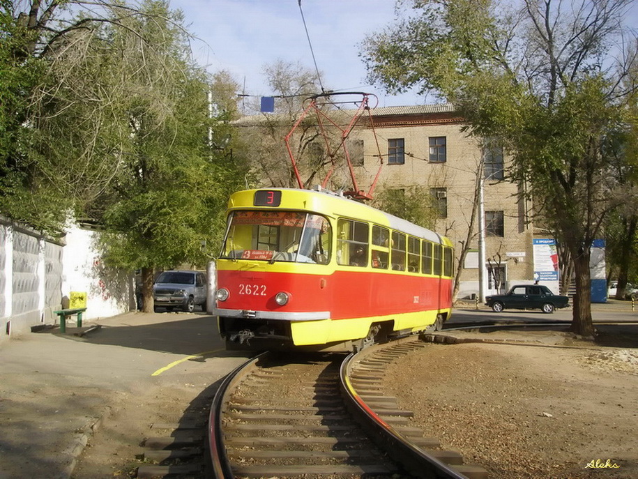 Волгоград, Tatra T3SU (двухдверная) № 2622
