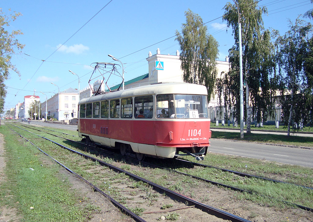 Ижевск, Tatra T3SU (двухдверная) № 1104