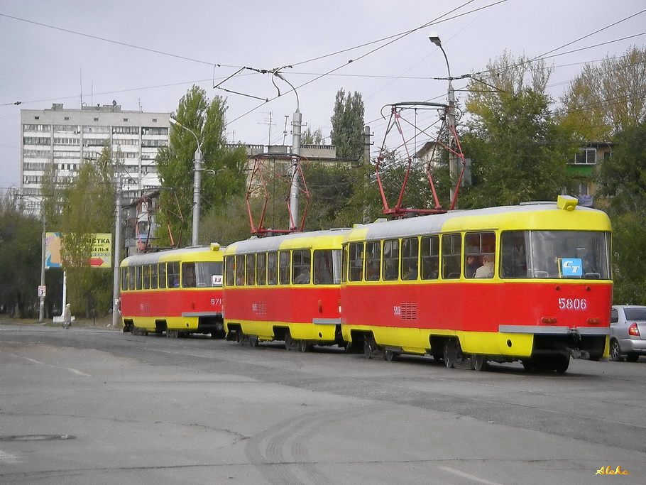 Волгоград, Tatra T3SU № 5805; Волгоград, Tatra T3SU № 5806