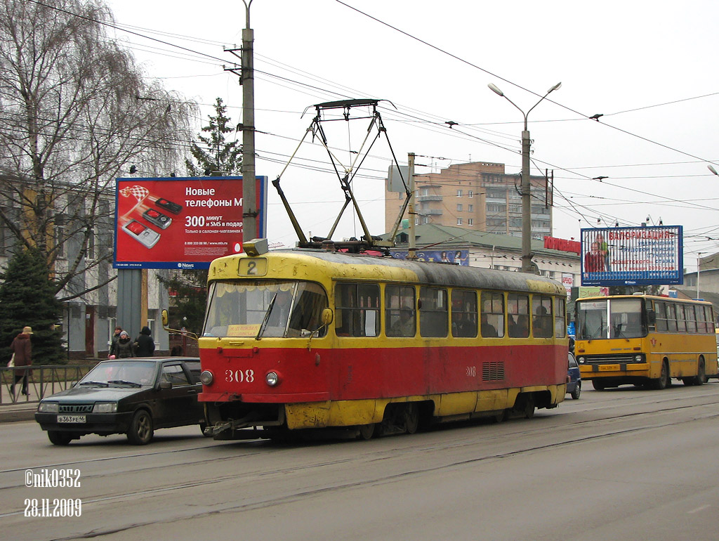 Курск, Tatra T3SU № 308