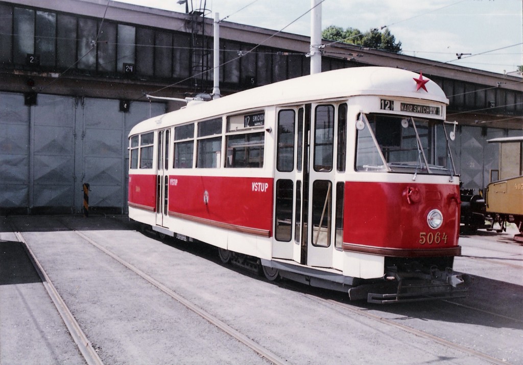 Прага, Tatra T1 № 5064; Прага — Трамвайные депо Прага, Tatra T1 № 5064; Прага — Трамвайные депо