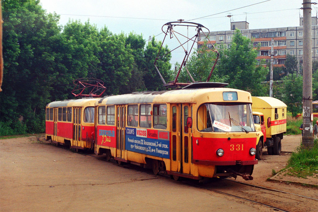 Тверь, Tatra T3SU № 331; Тверь — Тверской трамвай в начале 2000-х гг. (2002 — 2006 гг.) Тверь, Tatra T3SU № 331; Тверь — Тверской трамвай в начале 2000-х гг. (2002 — 2006 гг.)