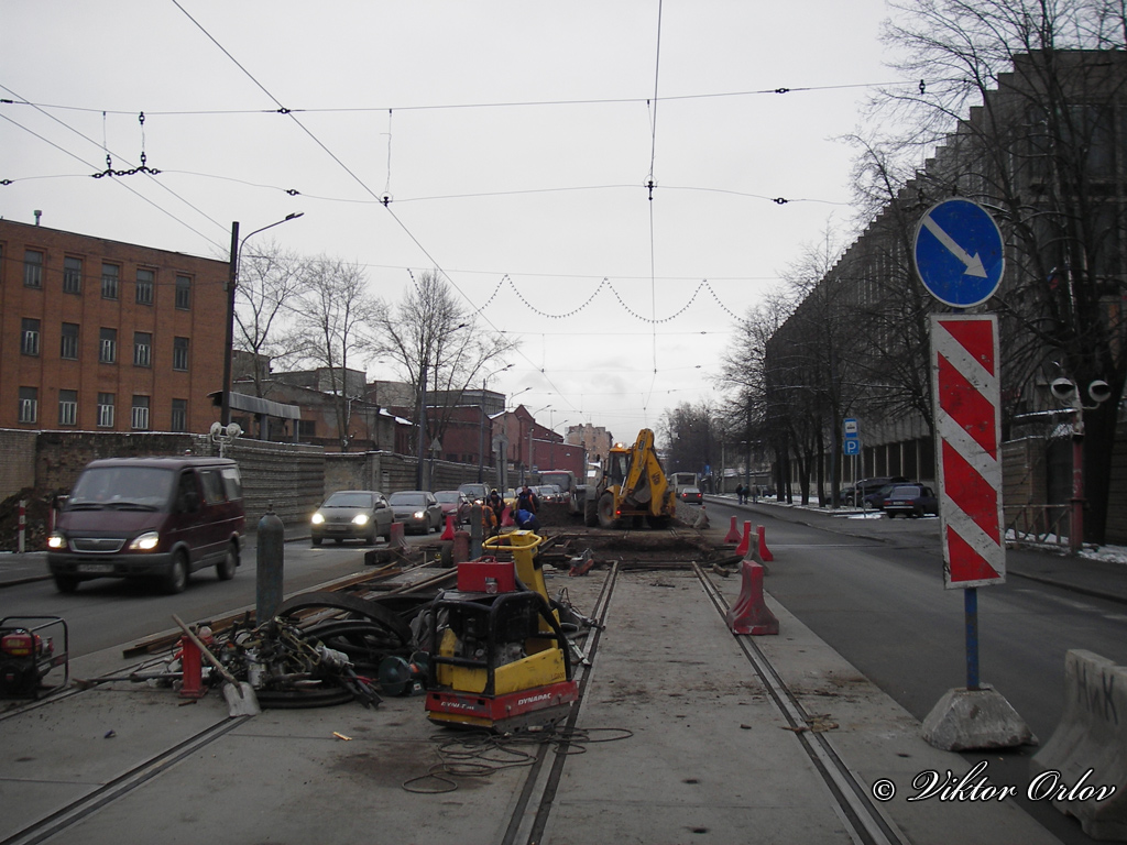 Saint-Petersburg — Track repairs