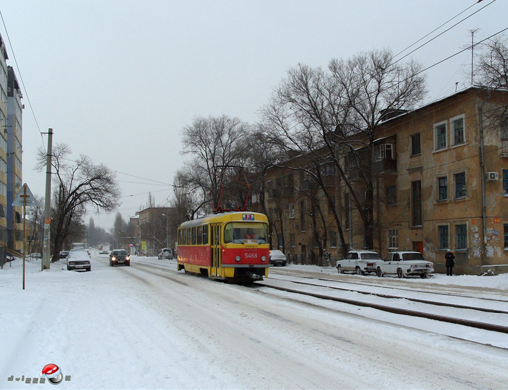 Волгоград, Tatra T3SU (двухдверная) № 5468