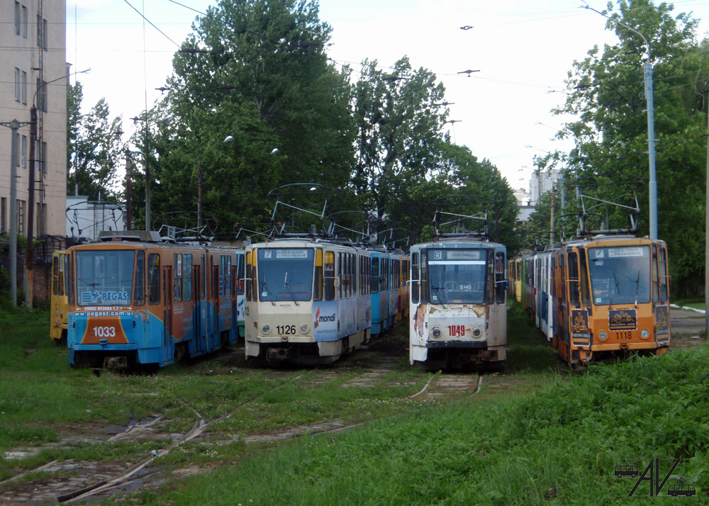 Львов, Tatra KT4SU № 1033; Львов, Tatra KT4SU № 1126; Львов, Tatra KT4SU № 1049; Львов, Tatra KT4SU № 1118