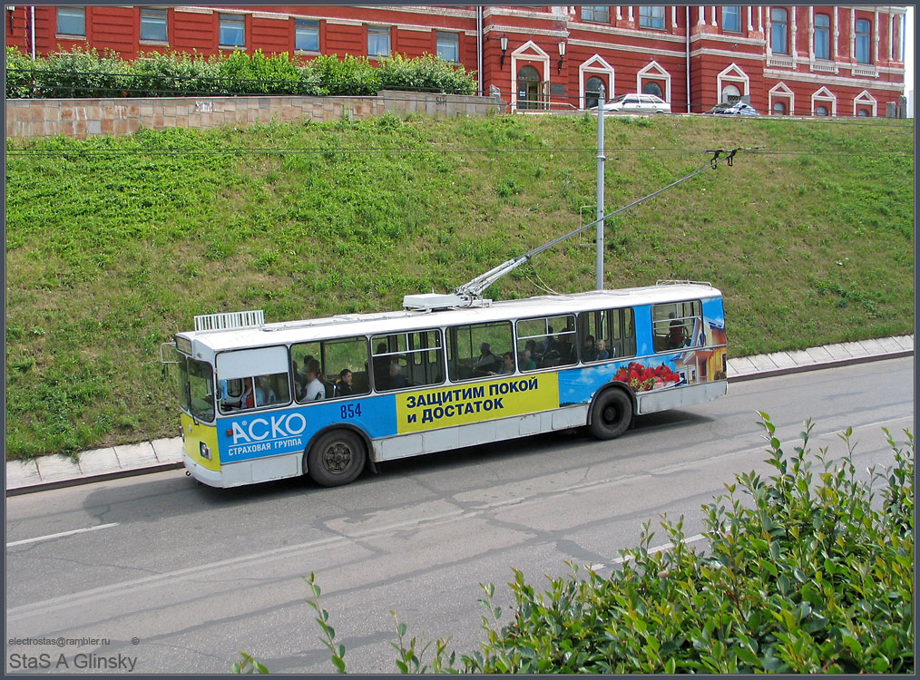 Самара, ЗиУ-682В-012 [В0А] № 854; Самара — Троллейбусные линии
