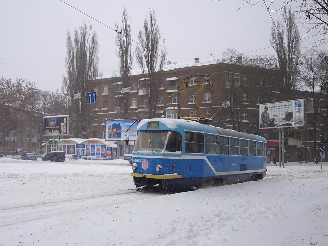 Одеса, Tatra T3R.P № 4062; Одеса — 15.12.2009 — Снігопад та його наслідки Одеса, Tatra T3R.P № 4062; Одеса — 15.12.2009 — Снігопад та його наслідки