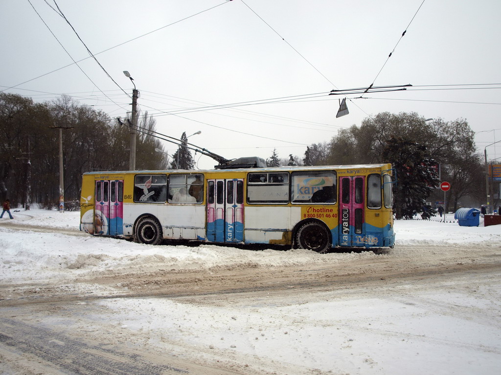 Одесса, ЗиУ-682В-012 [В0А] № 846; Одесса — 15.12.2009 — Снегопад и его последствия