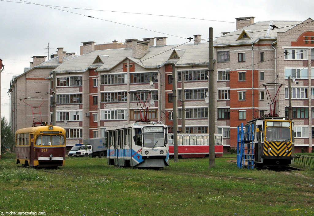 Витебск, 71-608КМ № 512; Витебск, РВЗ-6М2 № 282; Витебск, РШМ № РШ-1; Витебск — Конечные остановки/диспетчерские станции; Витебск — Разные фотографии