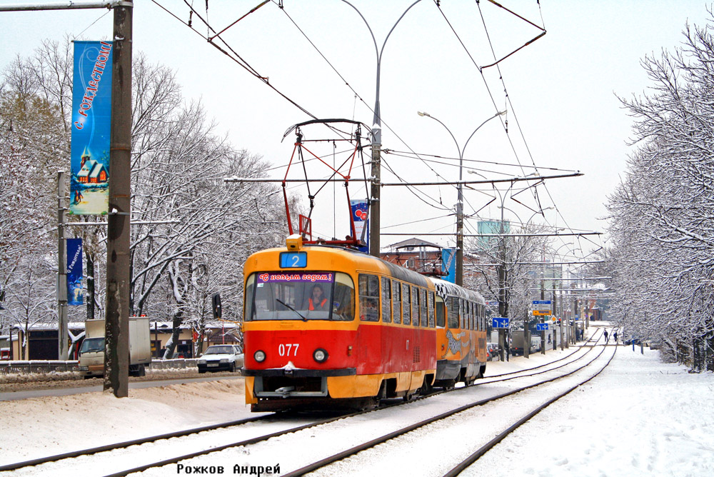 Краснодар, Tatra T3SU № 077