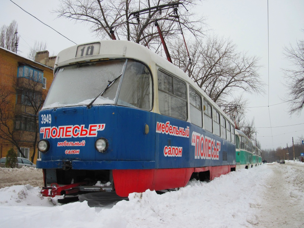 Донецк, Tatra T3SU № 949; Донецк — Снегопад-2009