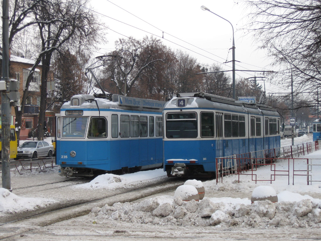 Винница, SWS/MFO Be 4/4 "Karpfen" № 235; Винница, SWS/SIG/BBC Be 4/6 "Mirage" № 265