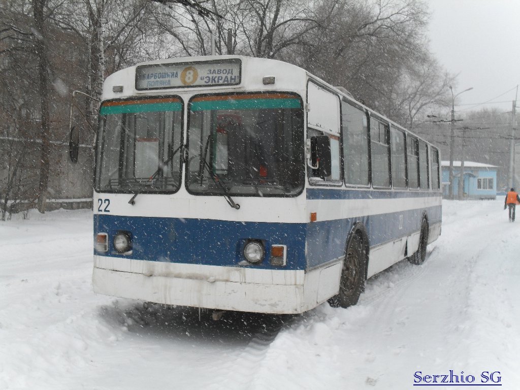 Самара, ЗиУ-682В [В00] № 22; Самара — Троллейбусное депо № 2